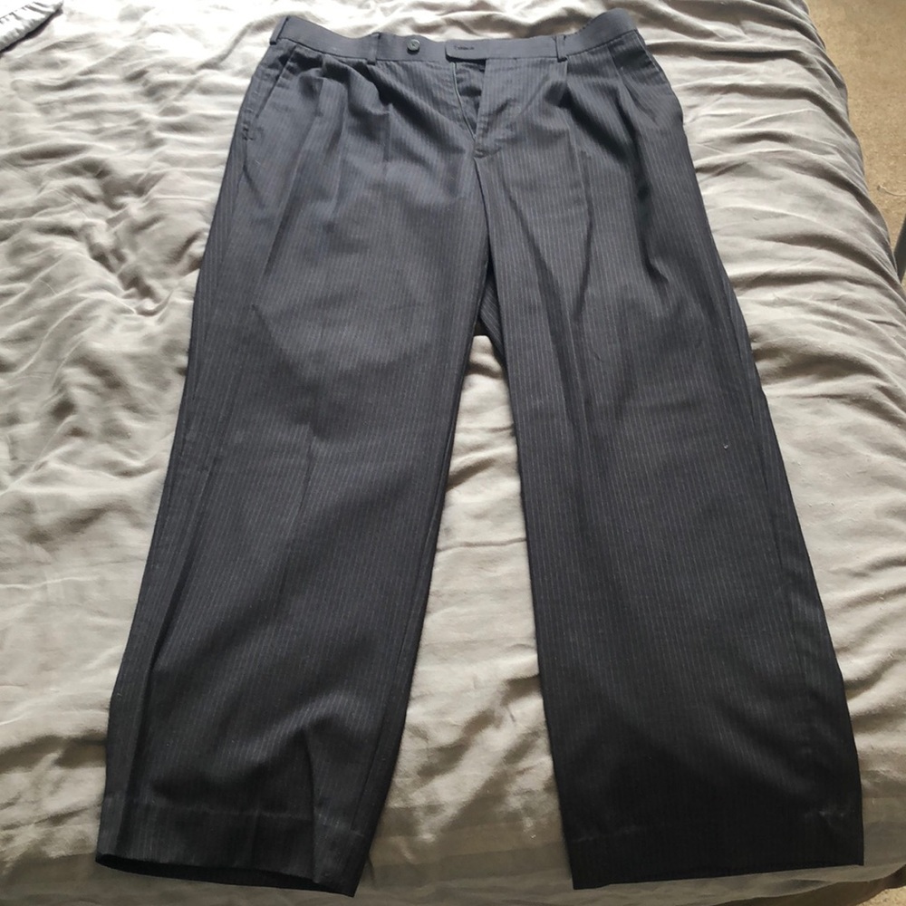 A[X]IST Black Pinstripe Men’s Dress Pants 34/34